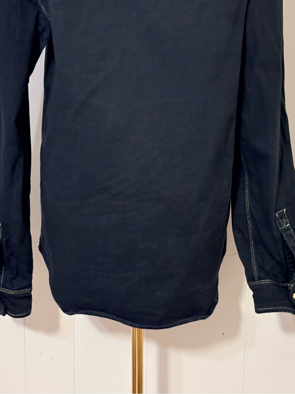 Versace Jeans Couture Western Shirt Gold Hardware Black Men’s M - Picture 12 of 16